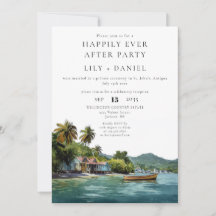 Tropische karibische Hochzeit - Glücklich bis ans 