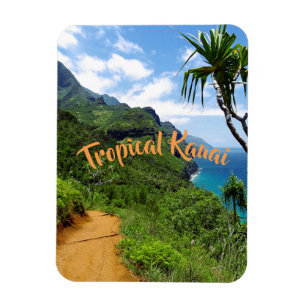 Tropische Kauainepali-Küste Hawaii Magnet