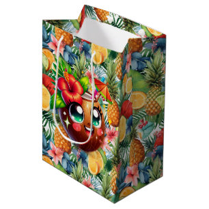 Tropische Kokosnuss  Mittlere Geschenktüte
