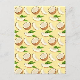 Tropische Kokosnüsse Postkarte