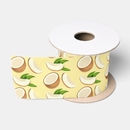 Tropische Kokosnüsse Satinband