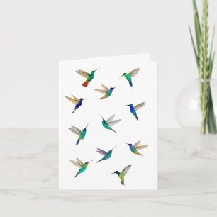 Tropische Kolibris Karte für alle Anlässe