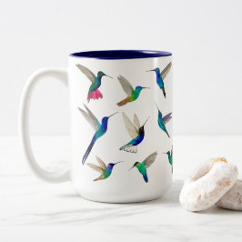 Tropische Kolibris Zweifarbige Tasse