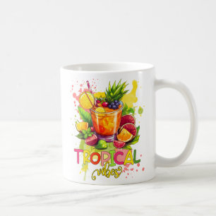 Tropische Kuben - Sommerbeuteln Wasserfarbenfrücht Kaffeetasse