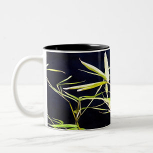 Tropische Kunst aus Bambus Zweifarbige Tasse