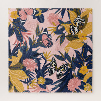 Tropische Kunst: Helle Waldmuster