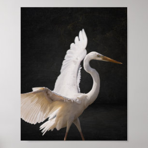 Tropische Kunst in Schwarz und Weiß Poster