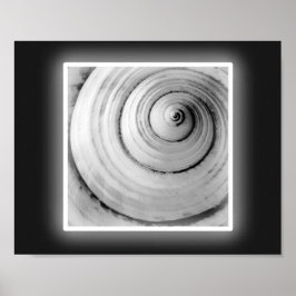 Tropische Kunst in Schwarz und Weiß Poster