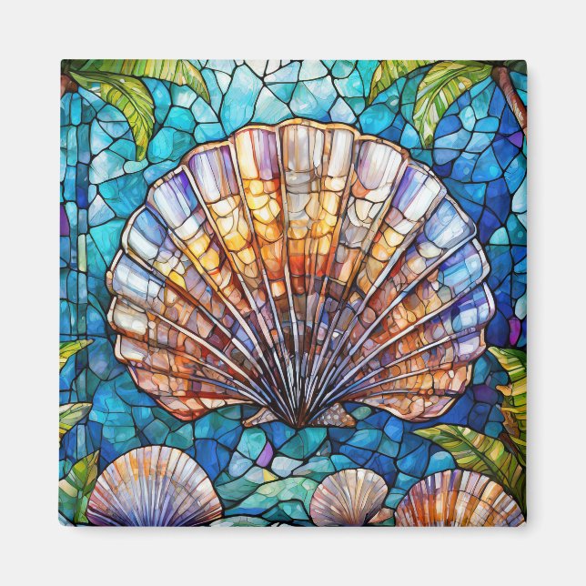 Tropische Kunst Magnet (Vorne)