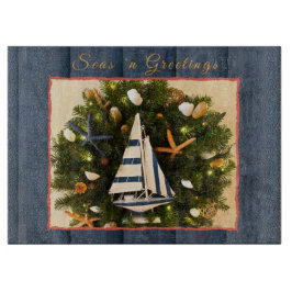 Tropische Küste 'Meer 'n Grüße Weihnachten Schneidebrett