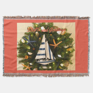 Tropische Küste "SEAS und Grüße Weihnachten Decke