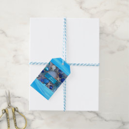 Tropische Küste Seashell Weihnachten Geschenkanhänger
