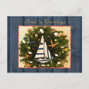 Tropische Küstenmeere 'n Grüße Weihnachten Postkarte