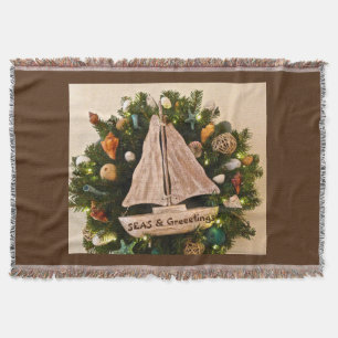 Tropische Küstenmeere und Grüße Weihnachten Decke