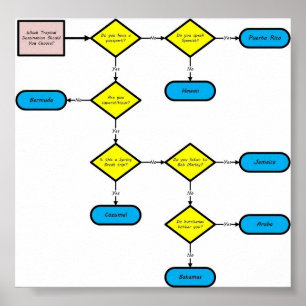 tropische Lage - Flussdiagramm Poster