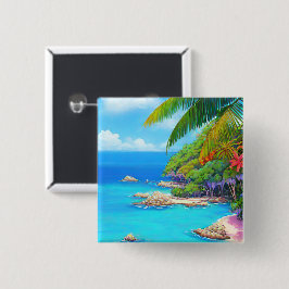 Tropische Lagune Button
