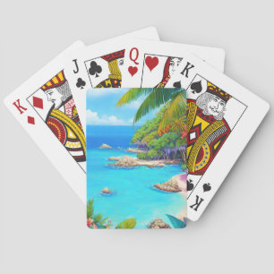 Tropische Lagune Spielkarten