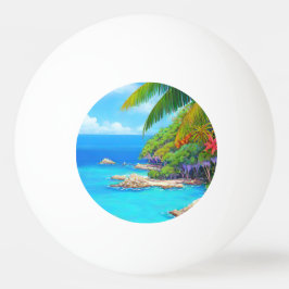 Tropische Lagune Tischtennisball