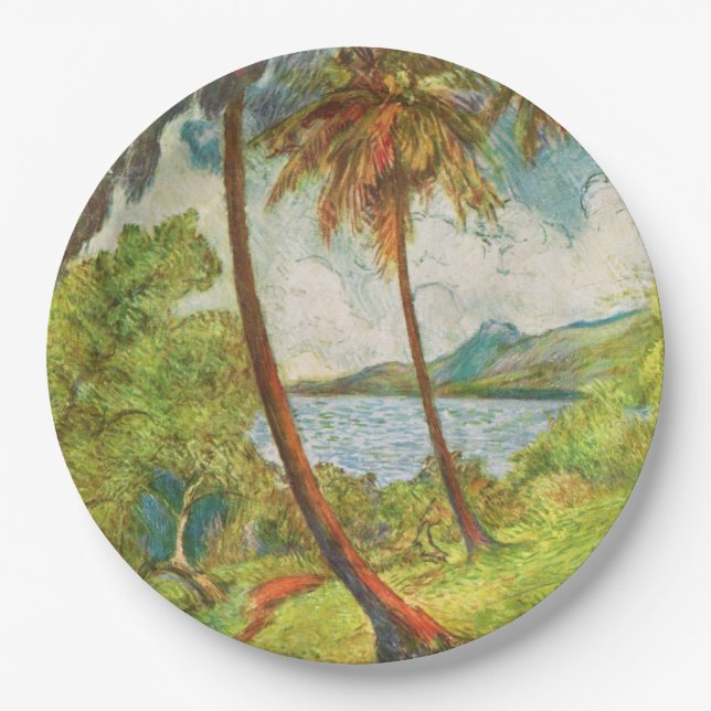 Tropische Landschaft auf Martinique (Charles Laval Pappteller (Vorderseite)
