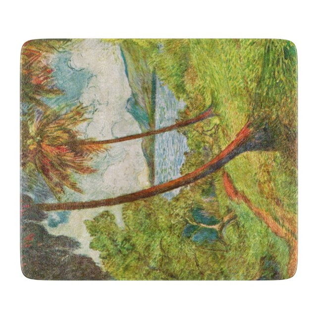 Tropische Landschaft auf Martinique (Charles Laval Schneidebrett (Vorderseite)