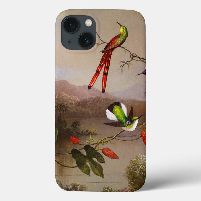 Tropische Landschaft mit zehn Hummingbirds Heade Case-Mate iPhone Hülle (Rückseite)