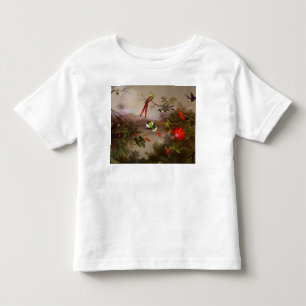 Tropische Landschaft mit zehn Hummingbirds Heade Kleinkind T-shirt