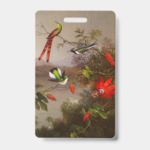 Tropische Landschaft mit zehn Kolibris Heade Ausweis