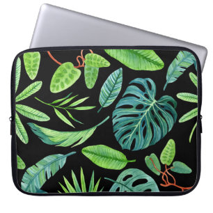 Tropische Lauheit: Regenwaldgrün. Laptopschutzhülle