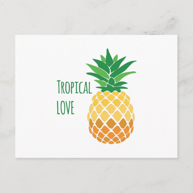 Tropische Liebe Postkarte (Vorderseite)