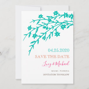 Tropische Liebe Save the Date Karte