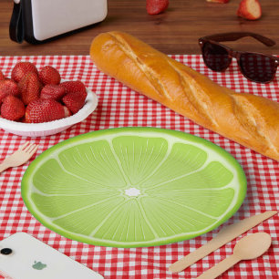 Tropische Limette  Pappteller