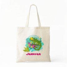 Tropische Lizard mit Personalisierten Blume