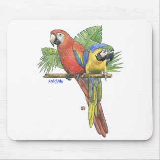 Tropische Macaws-Mausunterlage Mousepad