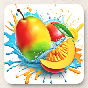 Tropische Mango-Leckerei Getränkeuntersetzer