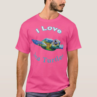 Tropische Meeresschildkröte T-Shirt