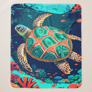 Tropische Meerschildkröte Sherpadecke