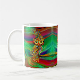 Tropische Mode-Königin-Eulen-Tasse Kaffeetasse