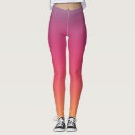 Tropische moderne Steigung des Leggings<br><div class="desc">Moderne glückliche lila rosa gelbe Farbsteigung Leggings.
Cooler,  trendy moderner Entwurf.</div>