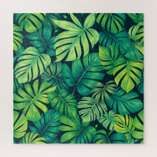 Tropische Monstera-Blätter Dschungelmuster