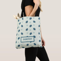 Tropische Monstera-Blätter Monogramm auf blau