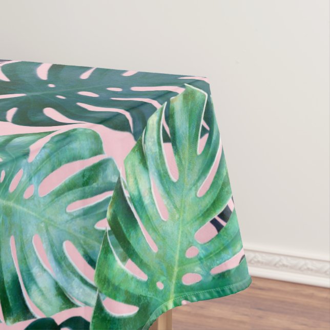 Tropische Monstera-Blätter Tischdecke (Beispiel)