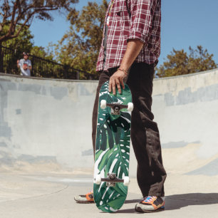 Tropische Monstera-Dschungelblätter 1 Skateboard