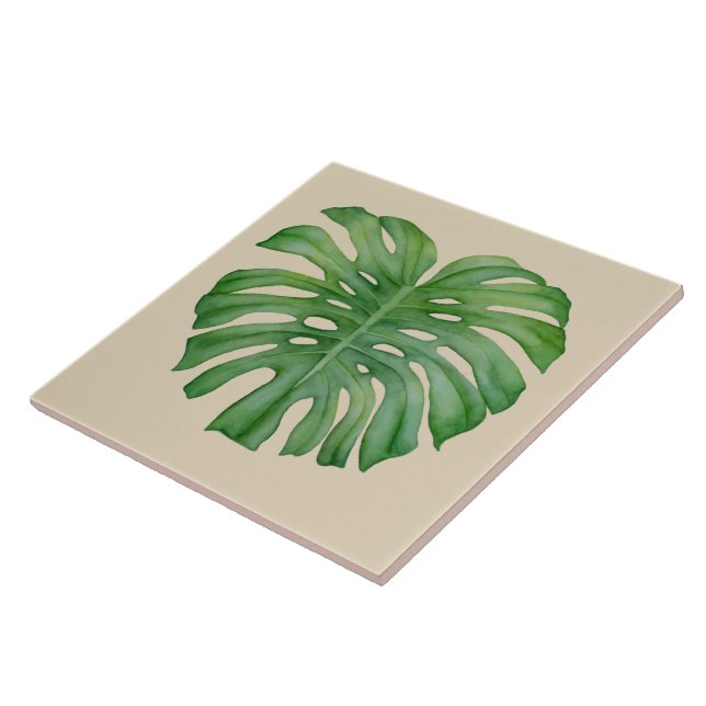 Tropische Monstera Fliese (Seite)