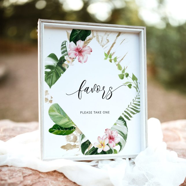 Tropische Monstera-Gefälligkeiten, bitte nehmen Si Poster (Von Creator hochgeladen)