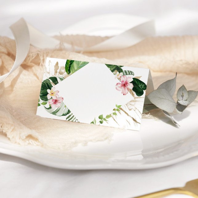 Tropische Monstera-Hochzeit Platzkarten (Von Creator hochgeladen)