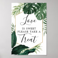 Tropische Monstera-Liebe ist süße Lieblingsmarke