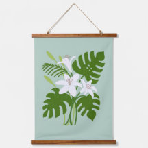 Tropische Monstera & Lilie