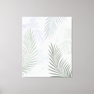 Tropische Monstera-Palmen-Blätter exotisch Leinwanddruck