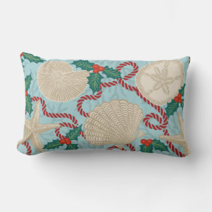 Tropische Muscheln an der Weihnachtsküste - Aqua Kissen Für Draußen