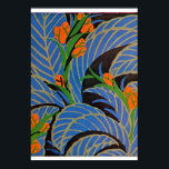 Tropische Nacht im Art Deco Stil von Seguy - Druck Poster<br><div class="desc">Eugène Alain Séguy, 1890-1985, war von 1900 bis in die frühen 30er Jahre vorwiegend in Paris tätig. Von der Wende des 20. Jahrhunderts bis in die 1920er Jahre kreierte der französische Designer und Autor eine wunderbare Sammlung von farbenfrohen Illustrationen, die von der natürlichen Welt inspiriert wurden. Seine Arbeit war ursprünglich...</div>